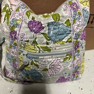 Vintage Vets Bradley Quilted Floral Crossbody hipster  Bag - watercolor